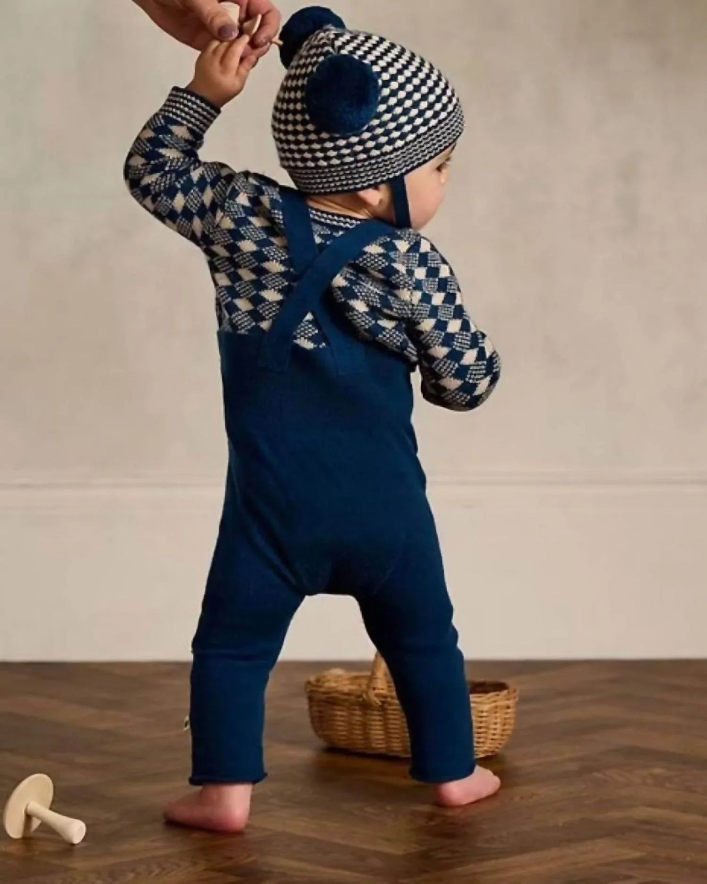Babys Sweater Set Dungaree Jumpsuit
