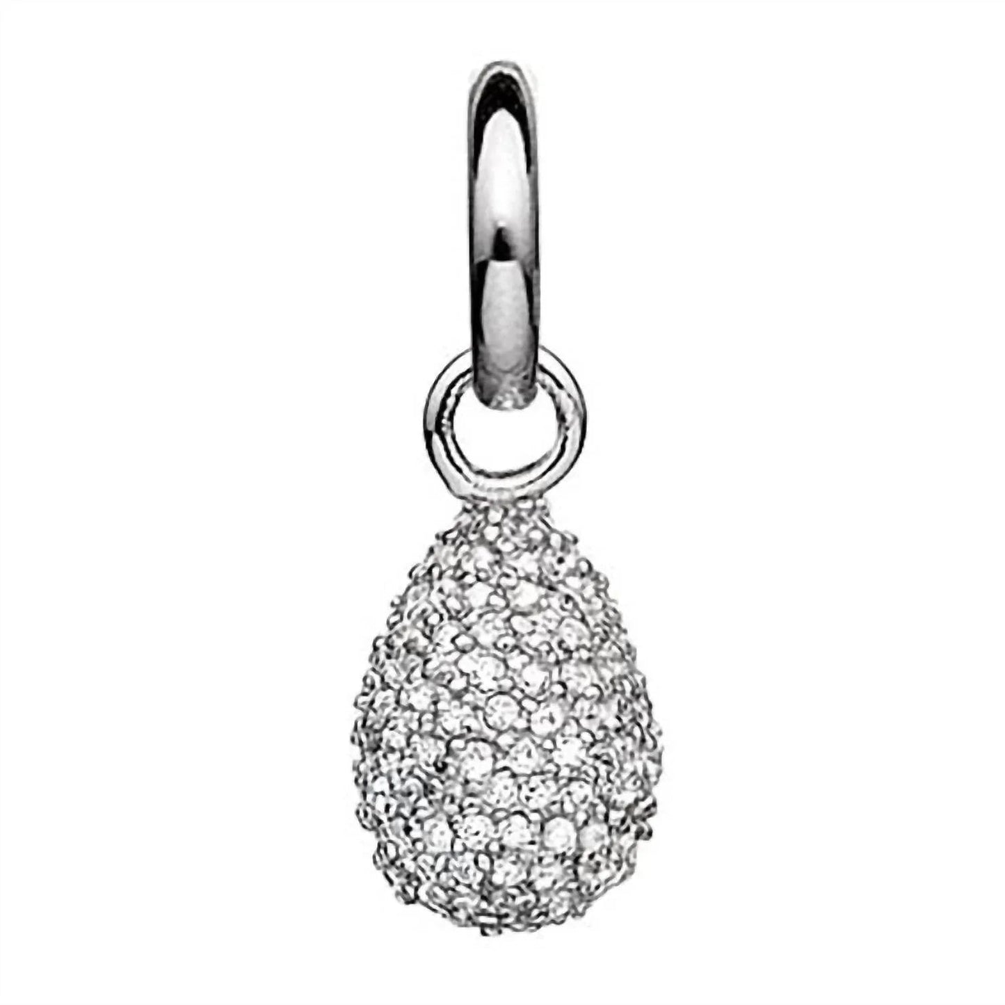 Pavé-Anhänger aus Sterlingsilber mit Glitzer