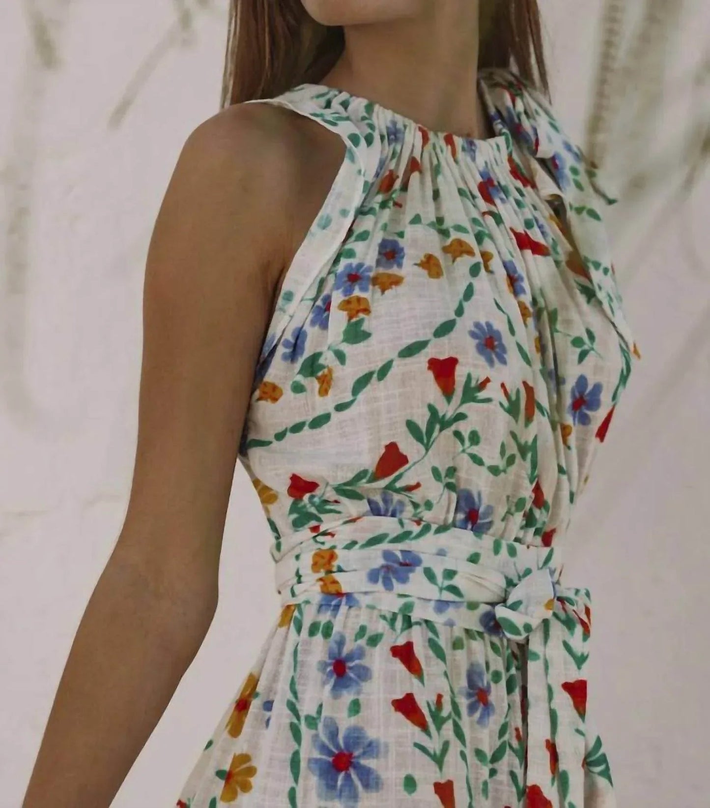 Malta Fliege Knielanges Kleid