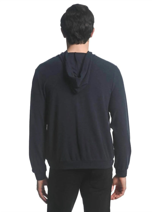 Kapuzenjacke aus Stretch-Strick mit Reißverschluss