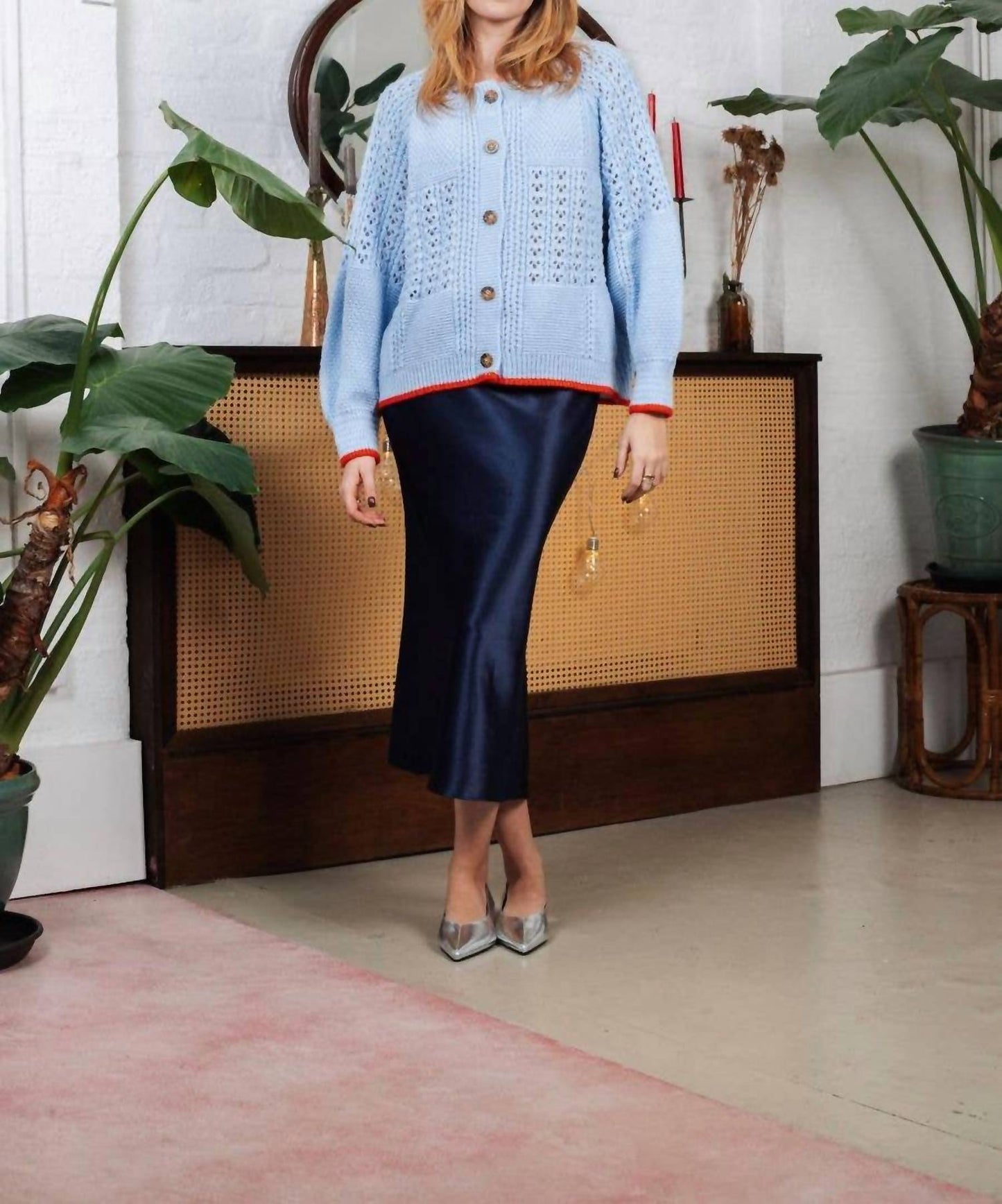 Brigit Pointelle Strickjacke
