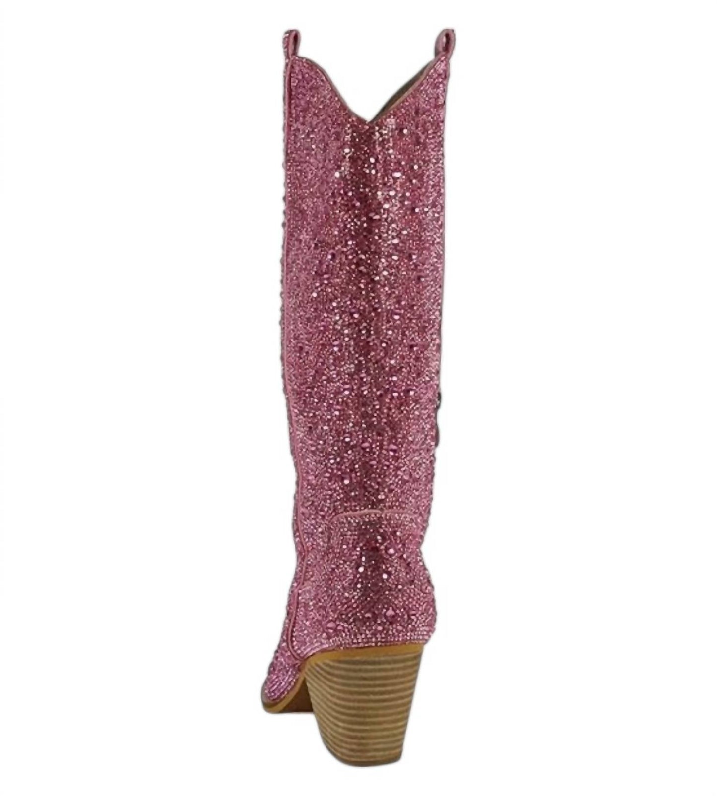 Damen Alice Strass Stiefel Wadenhoch