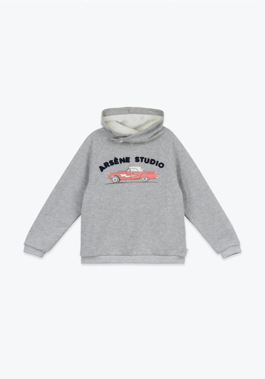 Studio-Stehkragen-Sweatshirt