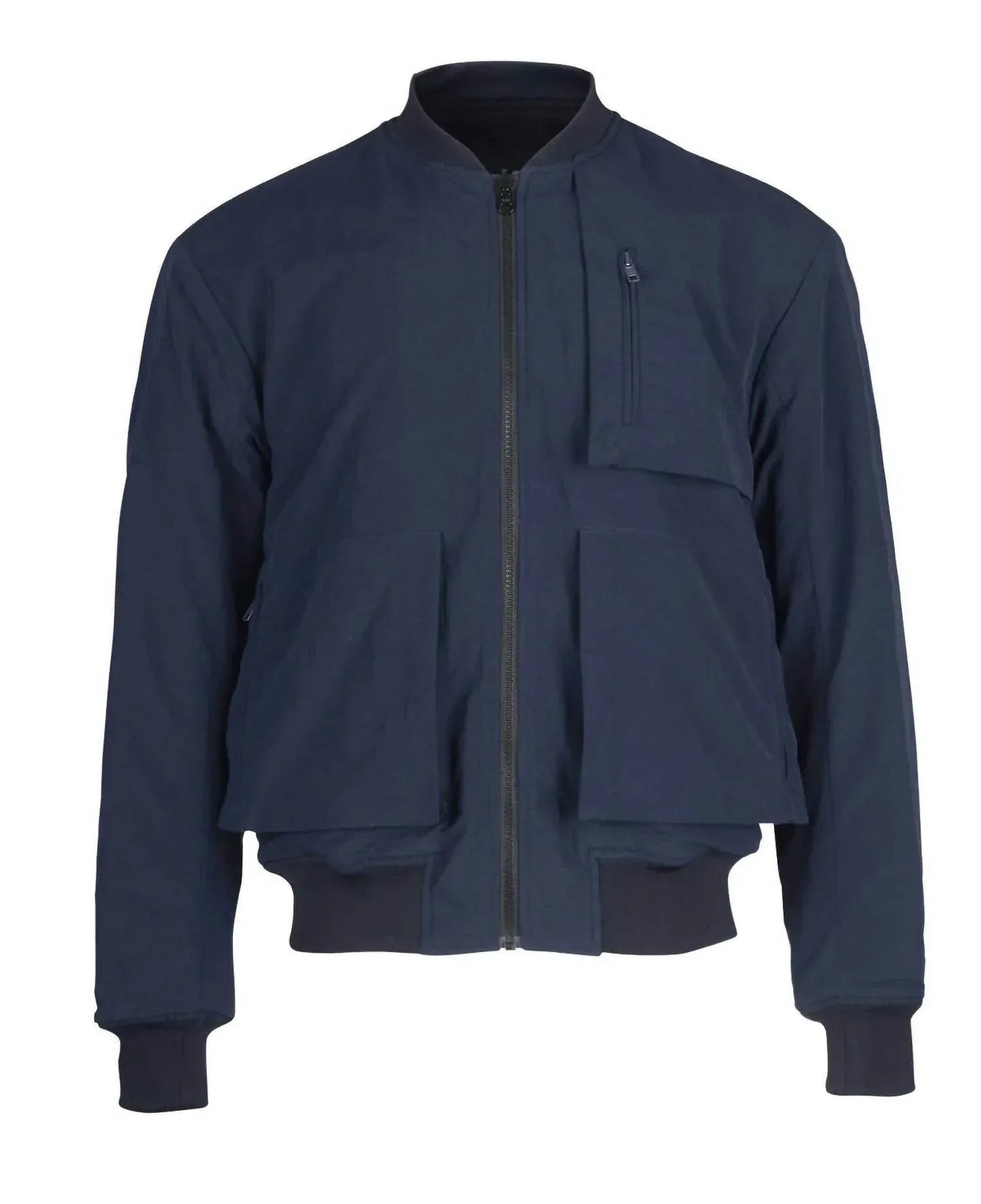 Reversible Wool Patch Bomber Jacket