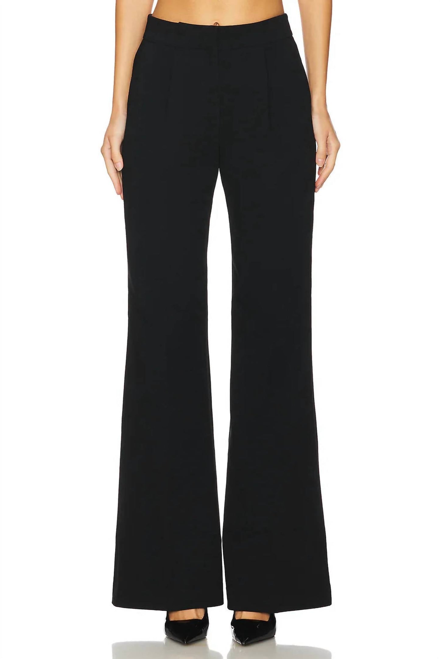 Damen-Palazzohose mit Biesenfalten