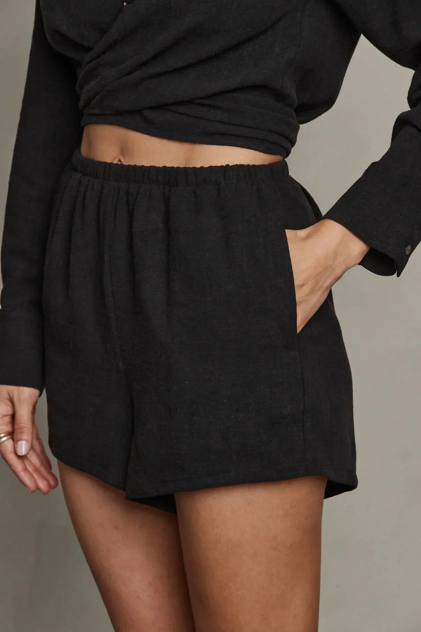 Rhea Textured Shorts
