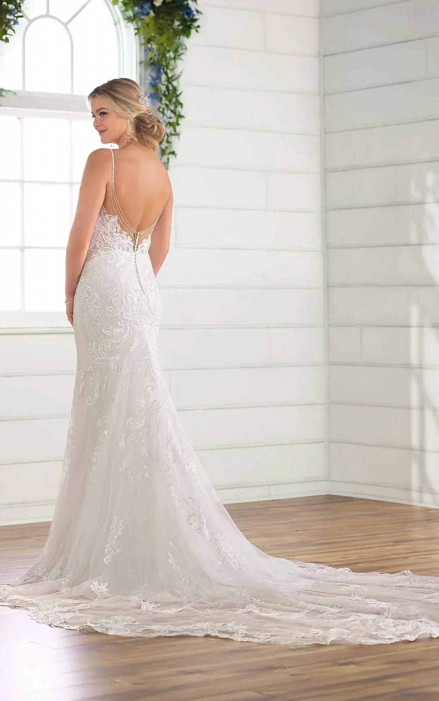 Beaded Fit-and-flare Wedding Dress