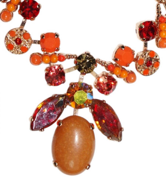 Women's Ring Of Fire Necklace