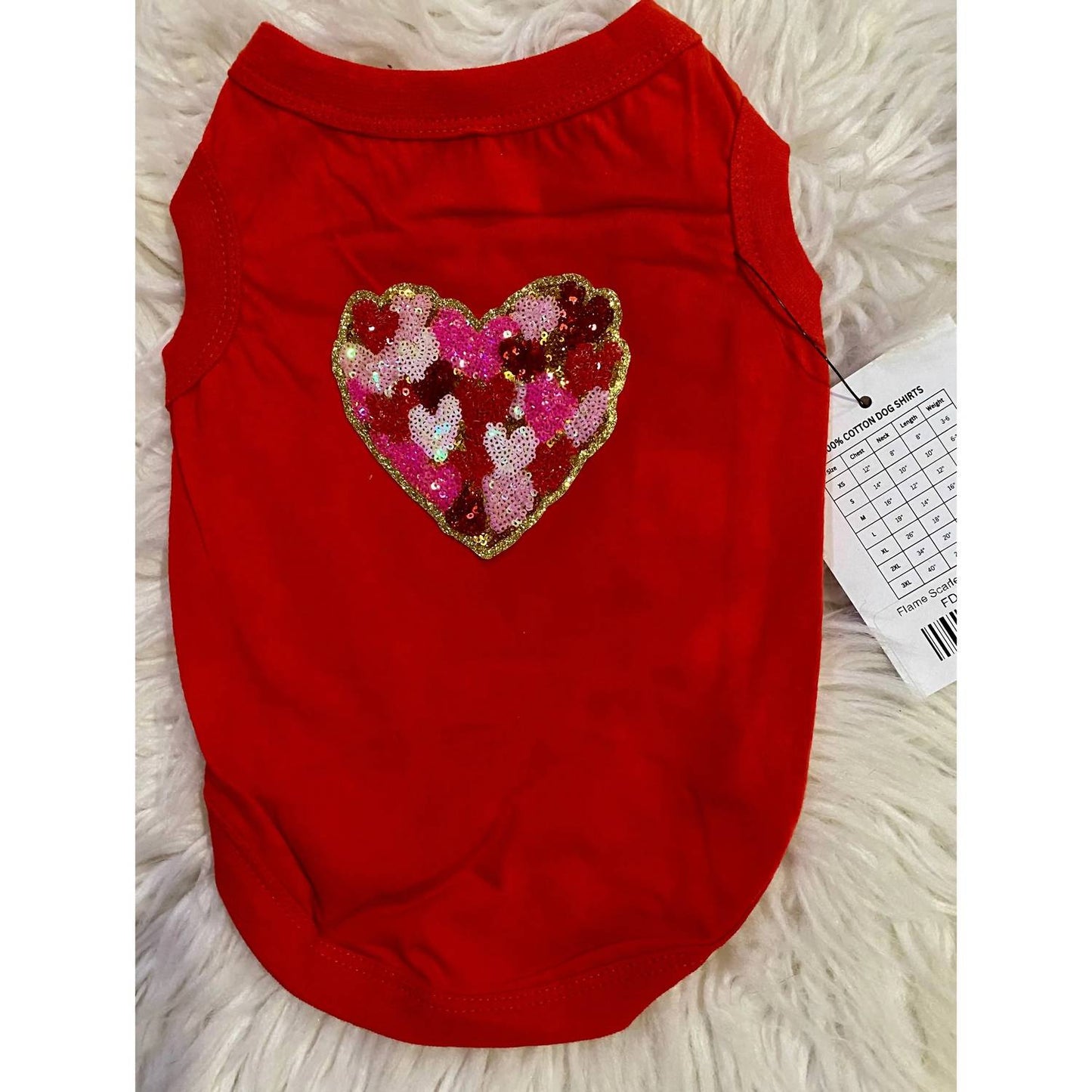 Hund Valentine Herz T-Shirt