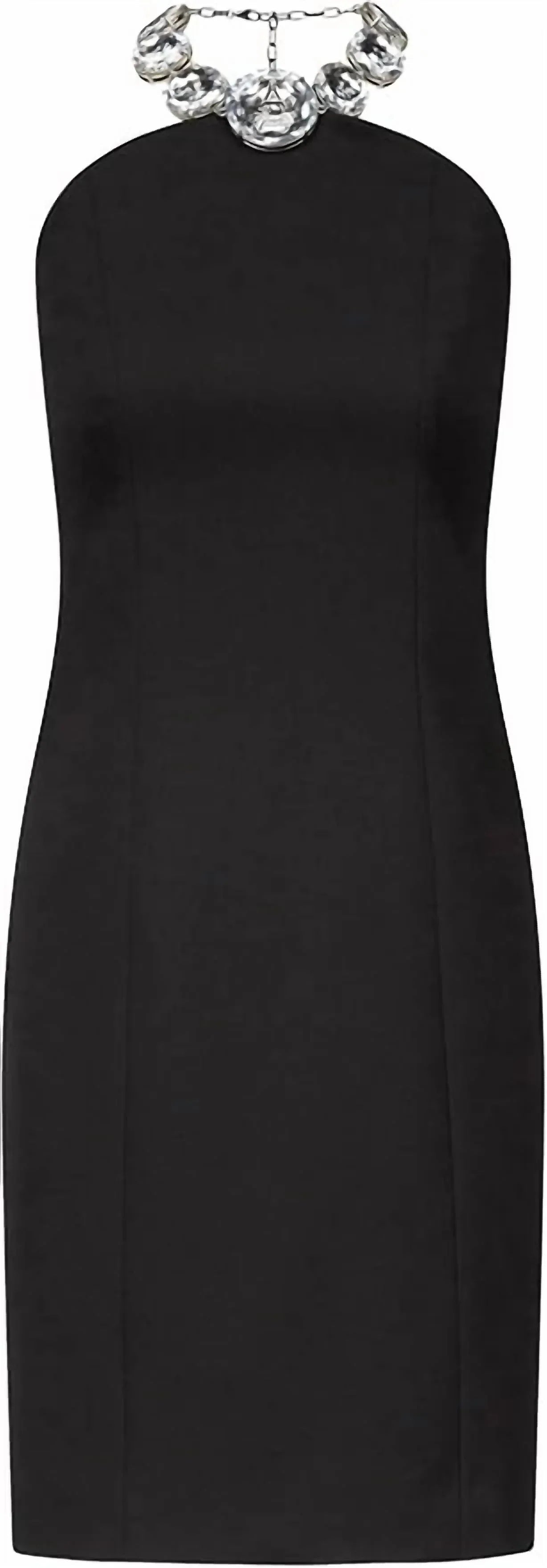 Kristall-Neckholderkleid