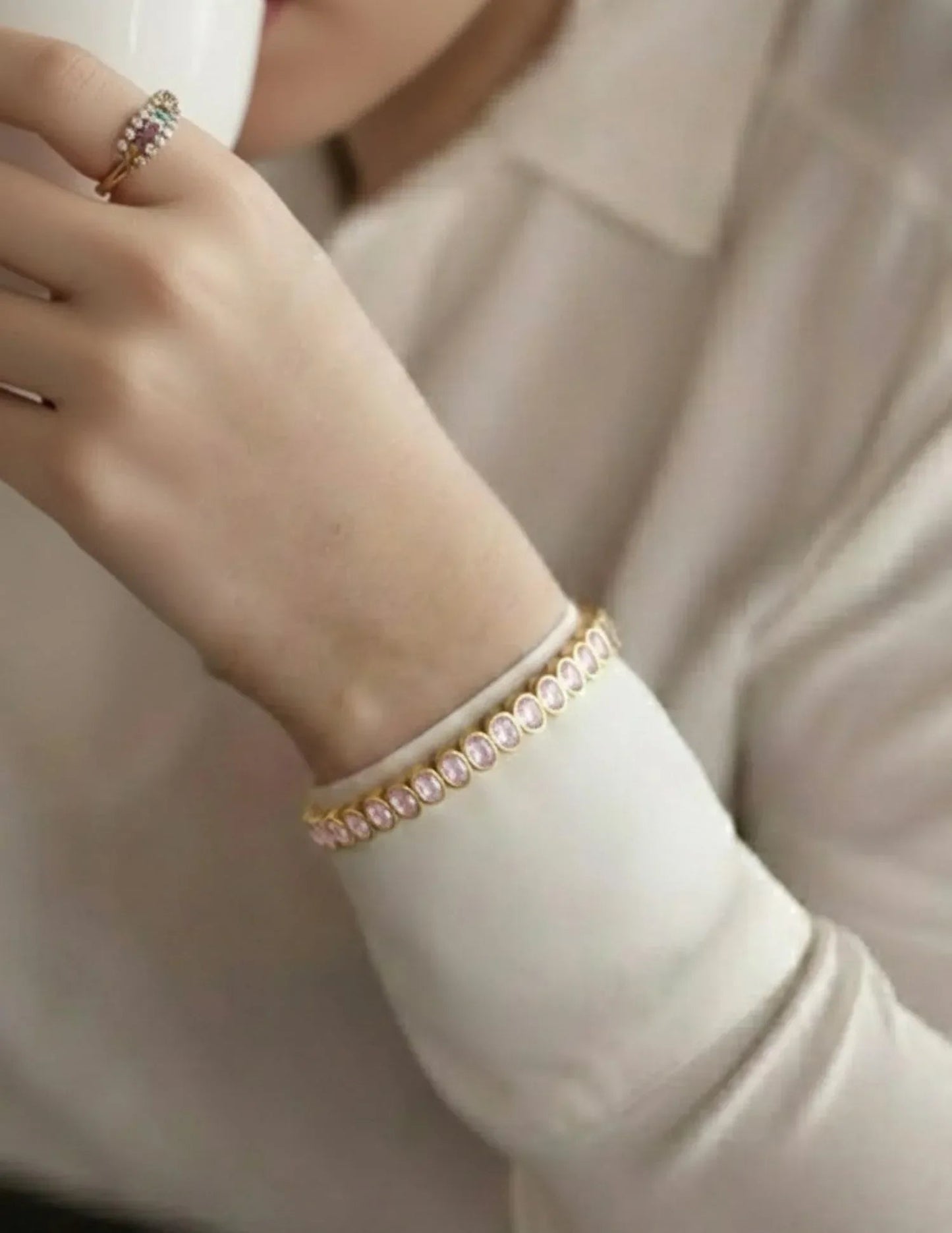 Women's Jeweled Tennis Bangle