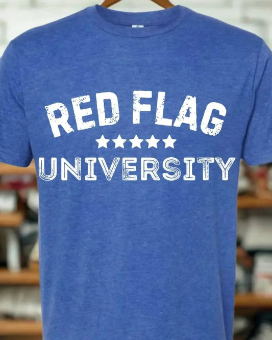 Unisex „Red Flag University“-T-Shirt