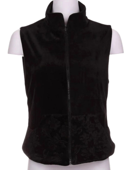 Women's Velvet Reversible Vest