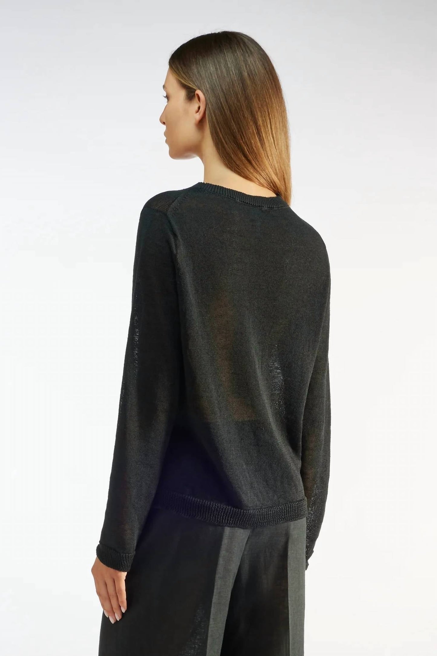 Pullover aus Leinenmischung