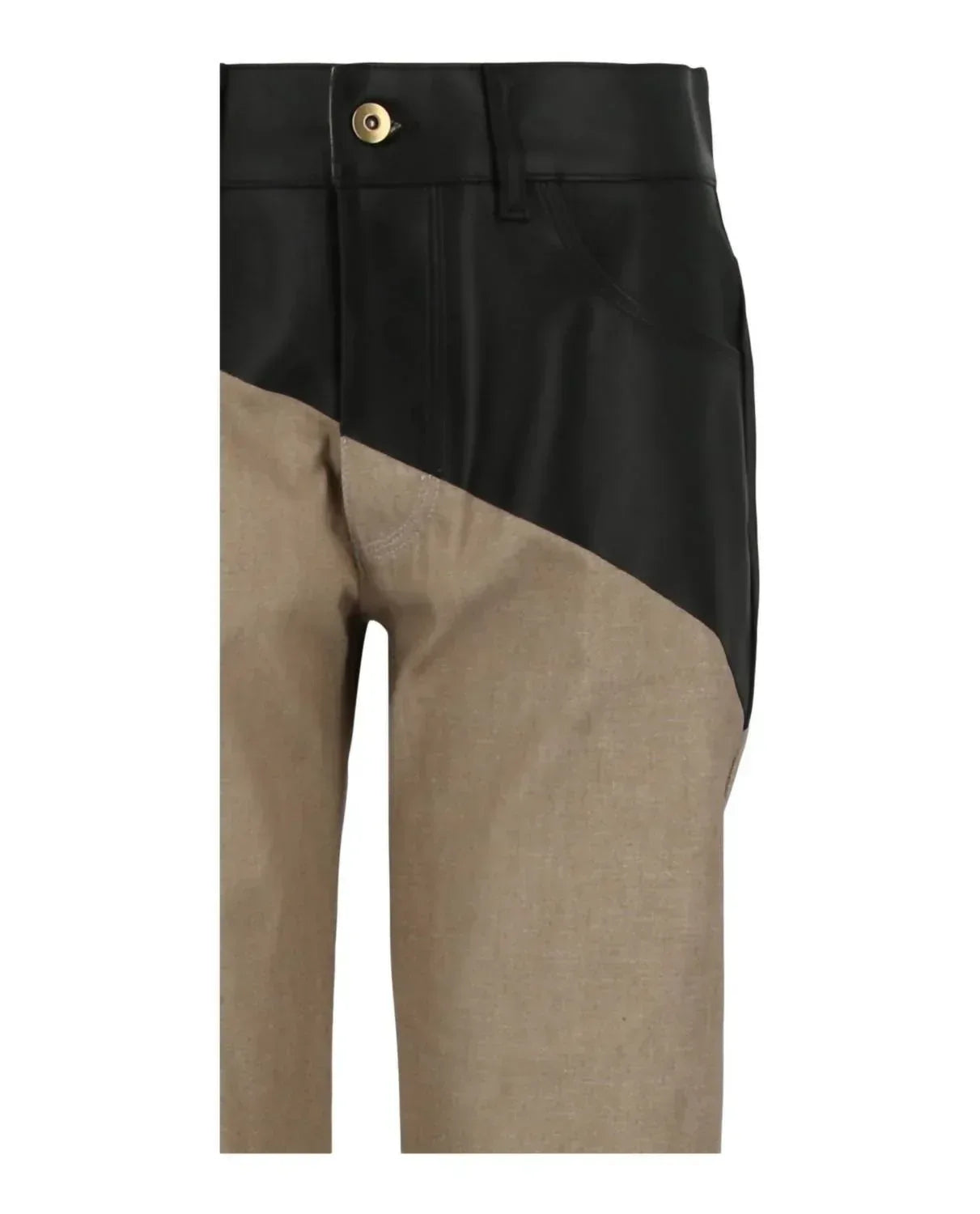 Colorblock-Baumwollhose
