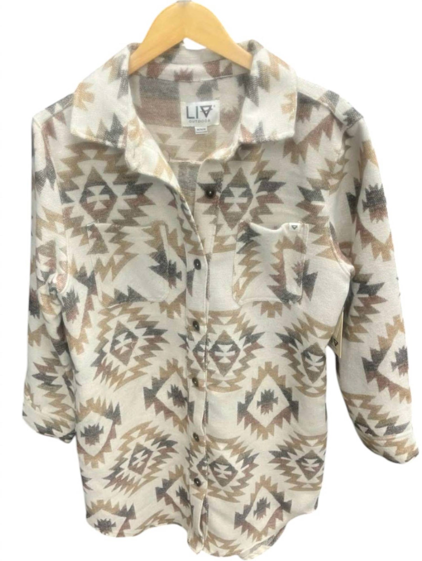 Shay Jacke aus Kunstwolle in Langform