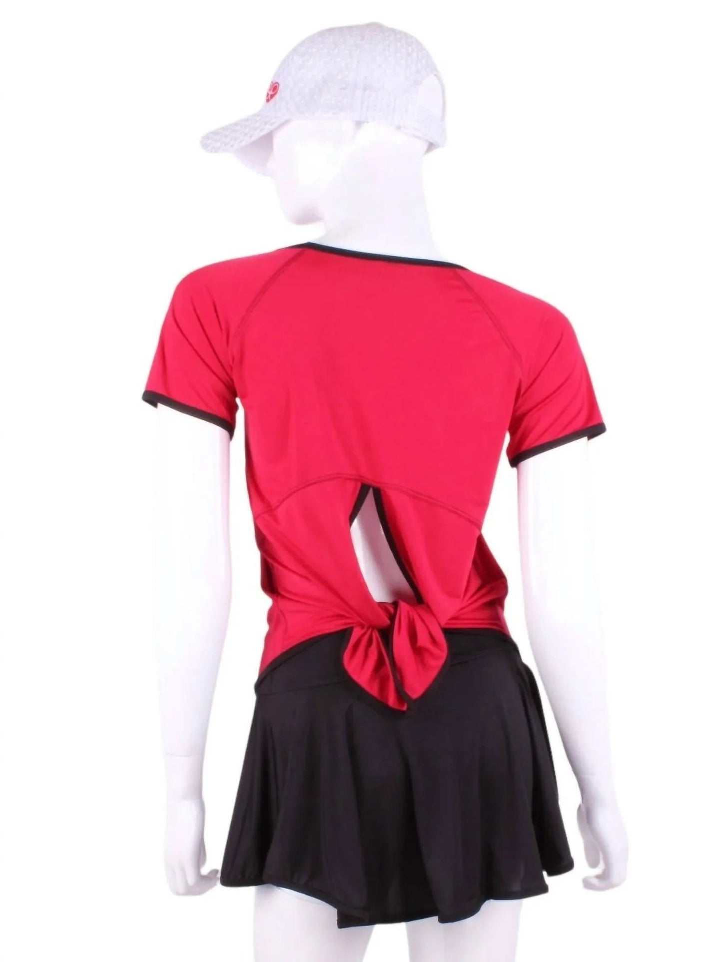 Women's Tie Back Short Sleeve Tennis Tee