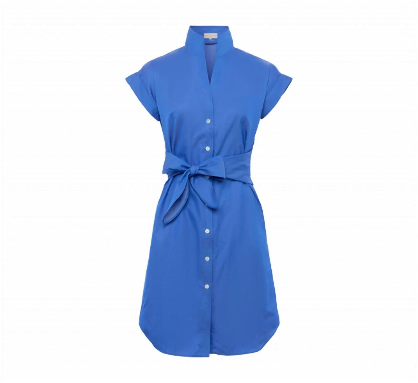 Kurzes Kleid mit Kragen und Flügelärmeln