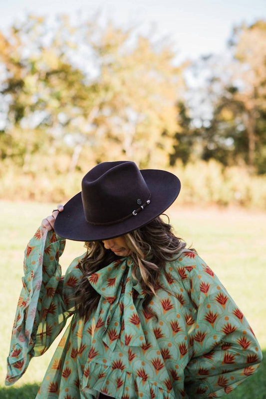 Colton 4 Inch Brim Wool Hat