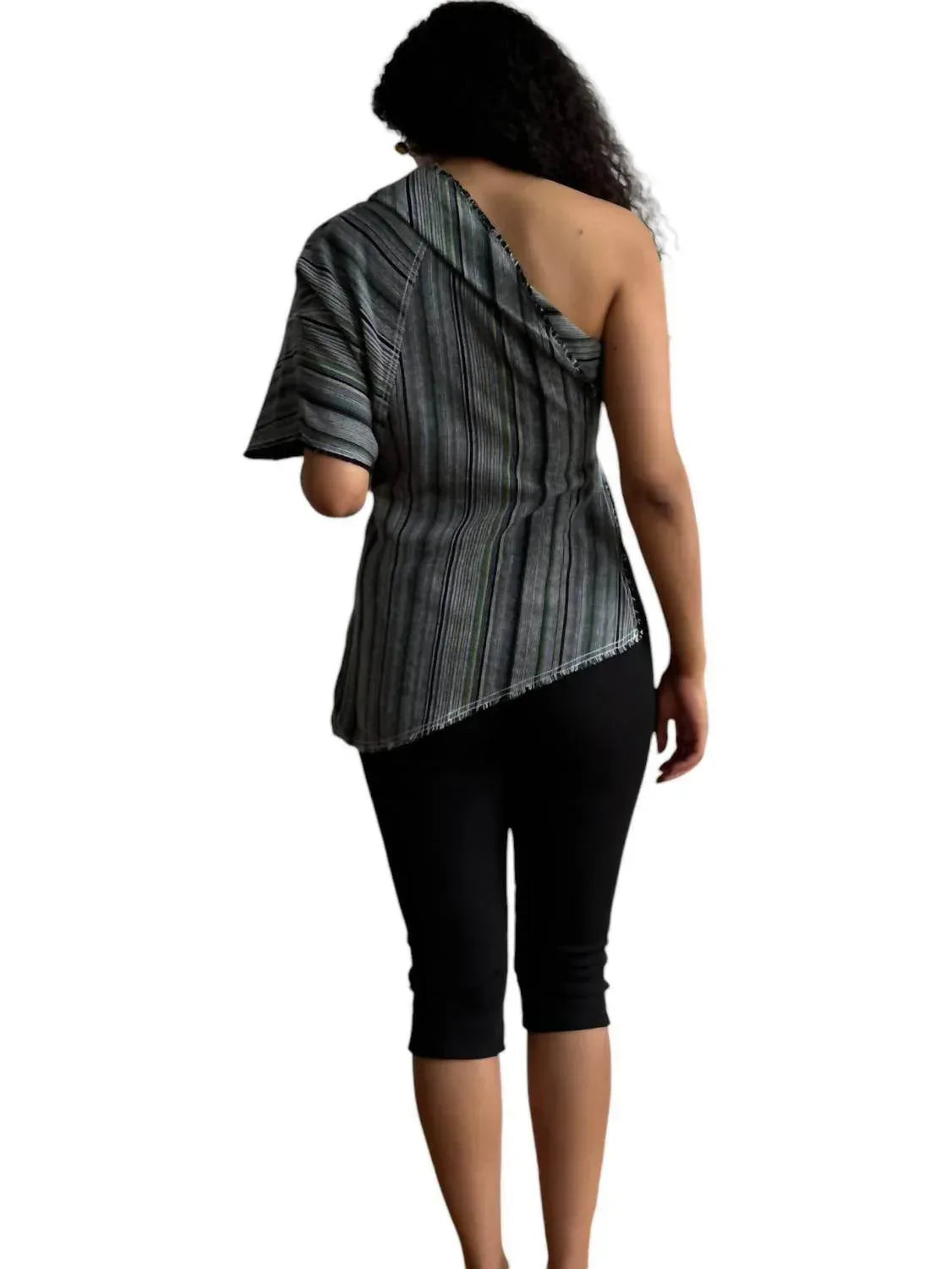 Tela De Raya Loo Weave Asymmetric Top