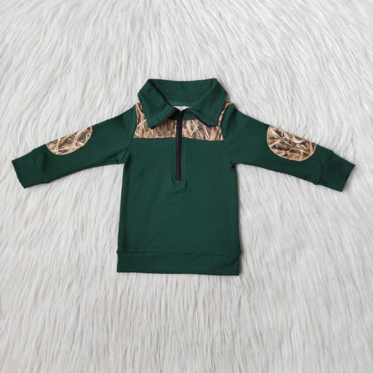 Mädchen Grüner Longpullover