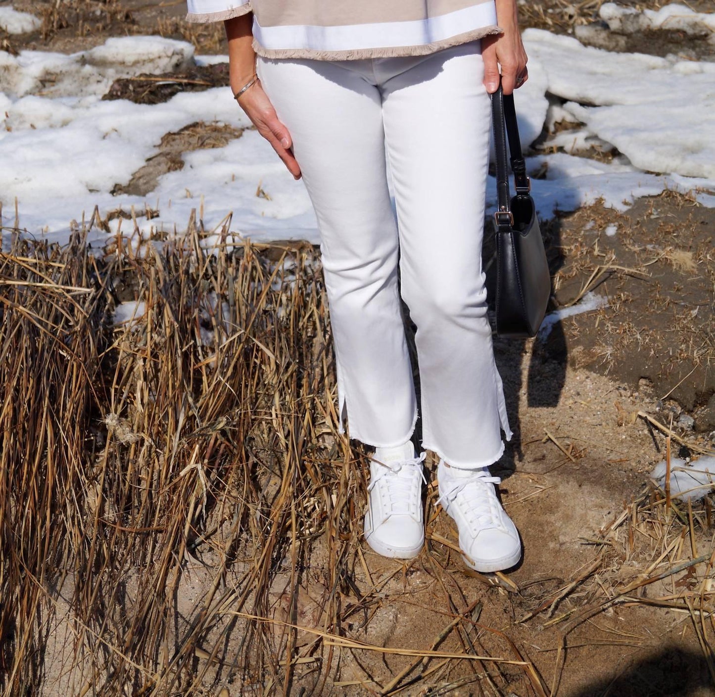 Short Sleeve Top With Trim