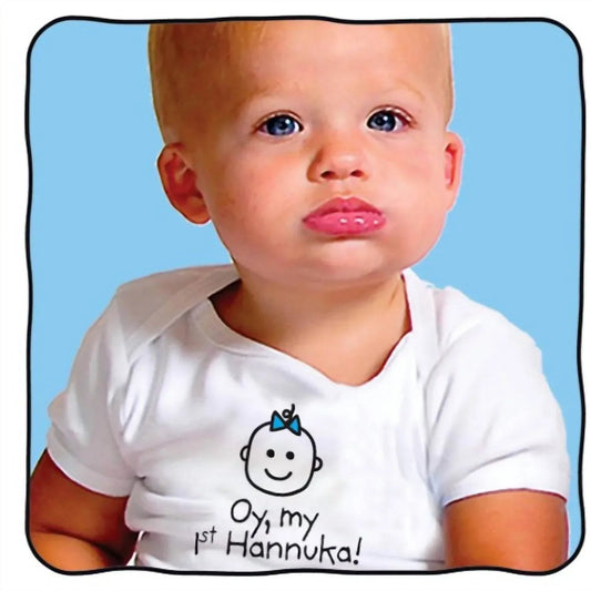 Baby Girls Oy, My 1st Hannuka Onesie