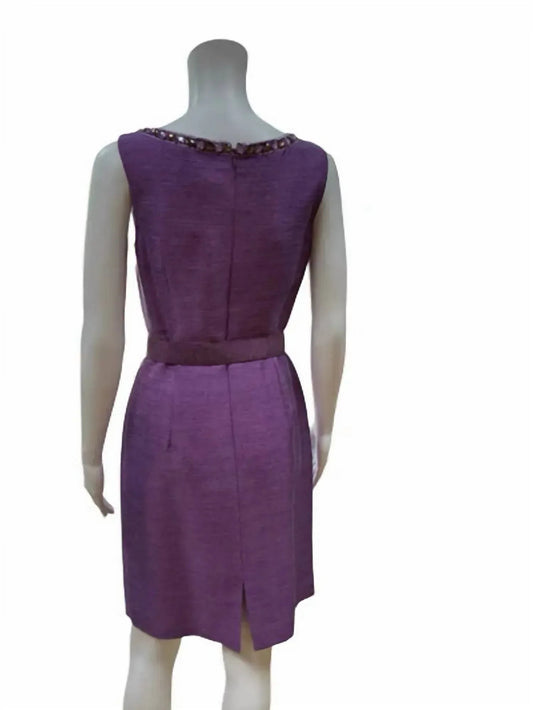 Embellished Jewel Sheath Dress