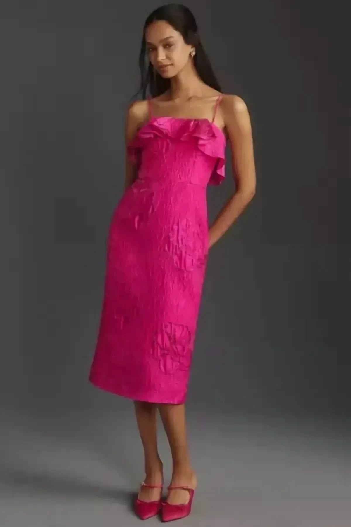 Cynthia Jacquard Midikleid für Damen