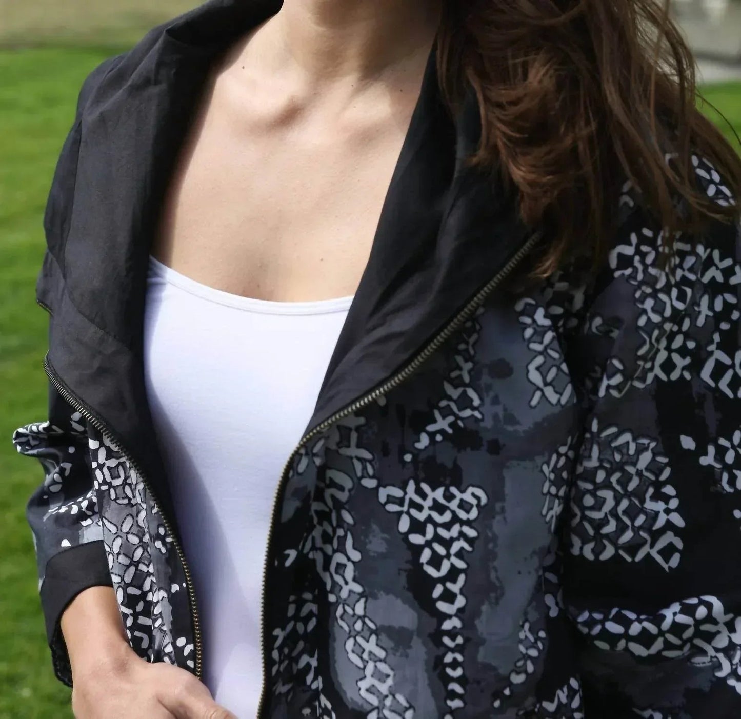 Hatch Wende-Kurzjacke mit Reißverschluss