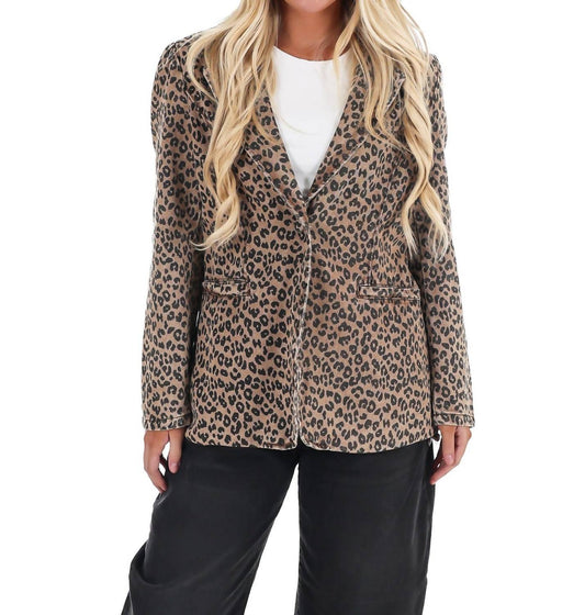 Wild Side Leopard-Jeans-Blazer