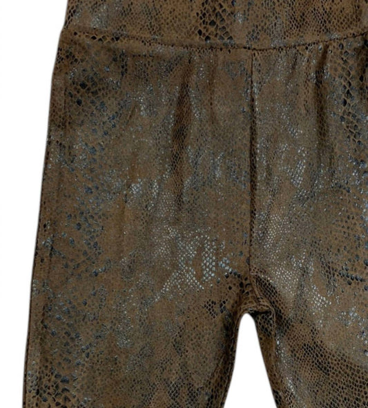 Mädchen-Leggings mit Schlangenmuster