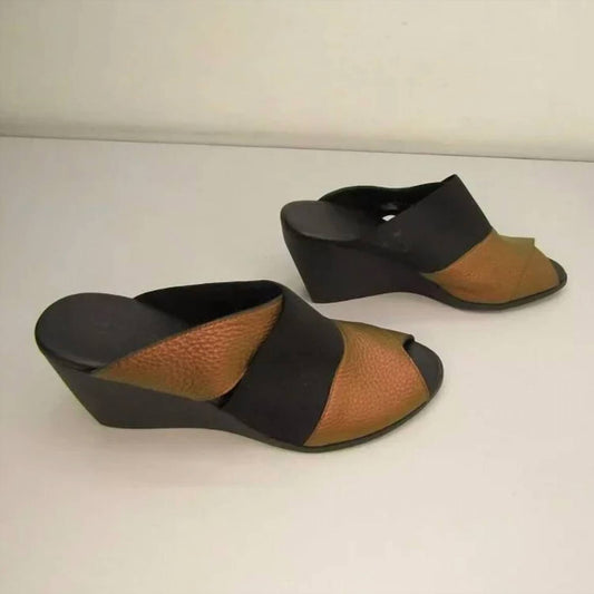 Women's Egwazz Wedge Slip-on Peep Toe Sandals