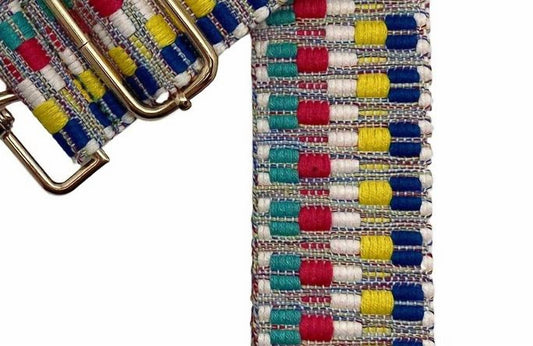 Women's Multicolor Kota Woven Boho Adjustable Crossbody Bag Strap