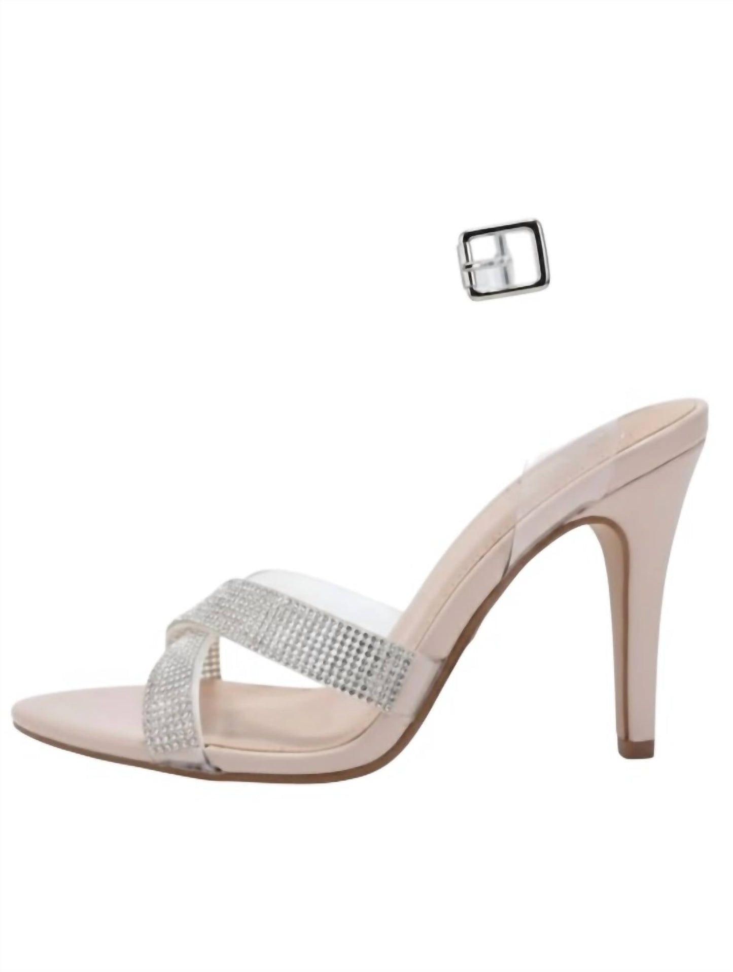 Damen Prom Prinzessin durchsichtige Acryl-Heels mit Strassdetails