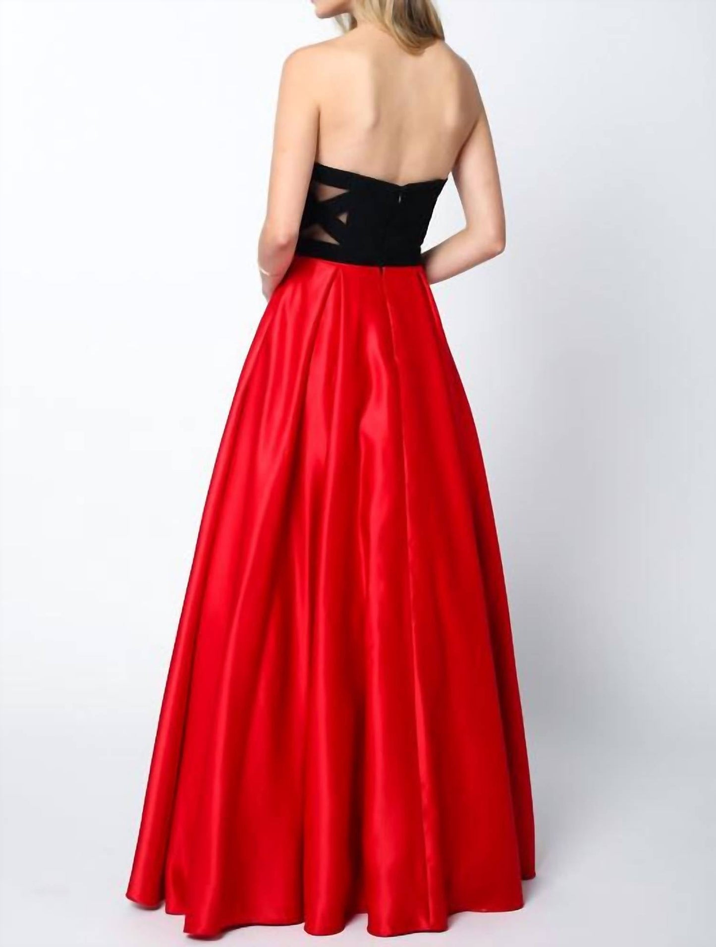Zweifarbiges Sweetheart-Ballkleid im Ballkleid-Stil für den Abschlussball