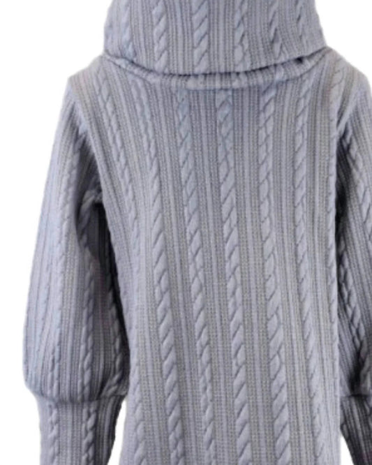 Women's Cowlneck Cable Knit Sweater