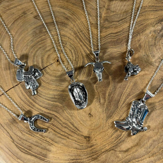 Women's Sterling Horseshoe Pendant Necklace