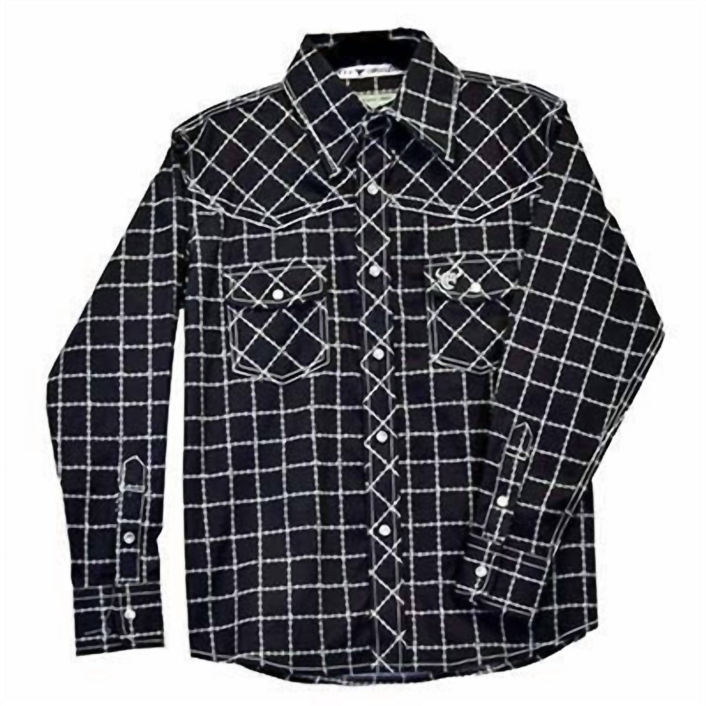 Men's Barbed Long Sleeve Print Shirt
