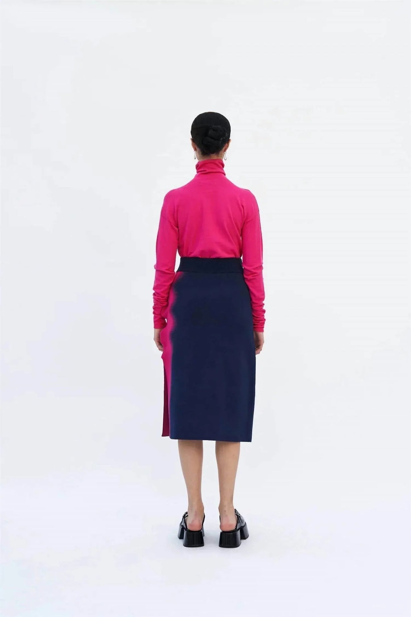 Elsa Wavy Midi Skirt