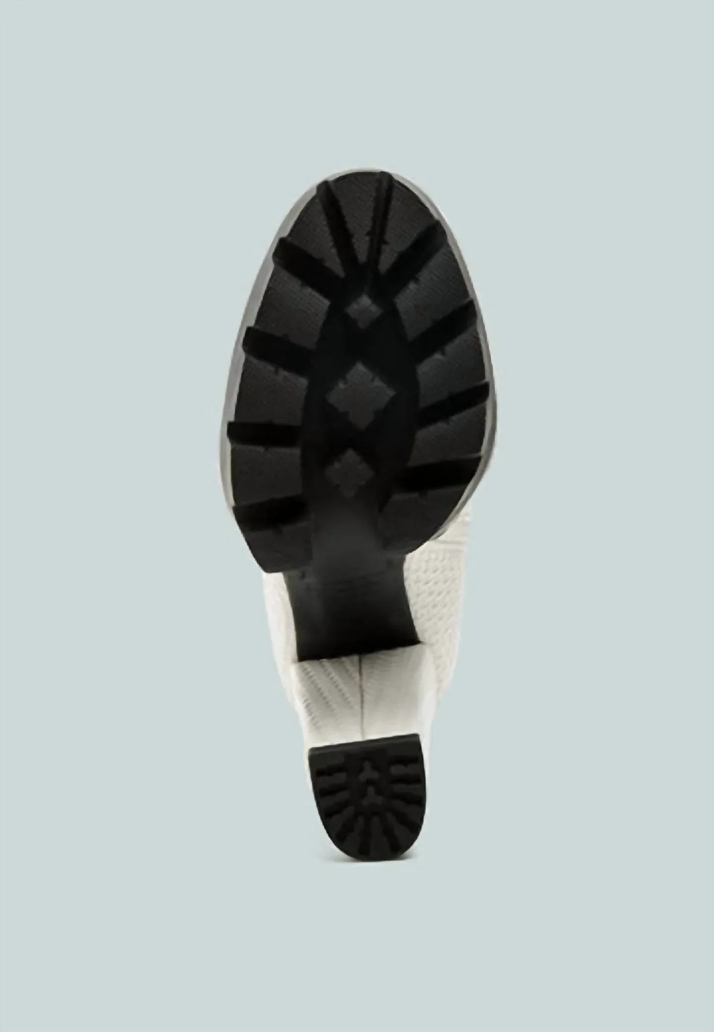Damenstiefel mit Moleski-Textur und Blockabsatz