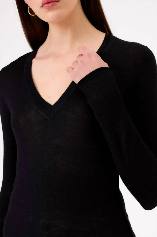 Elise Long Sleeve V-neck Sweater