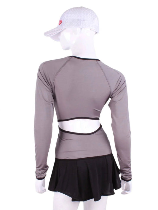 Women's Open Back Long Sleeve Crew Tee