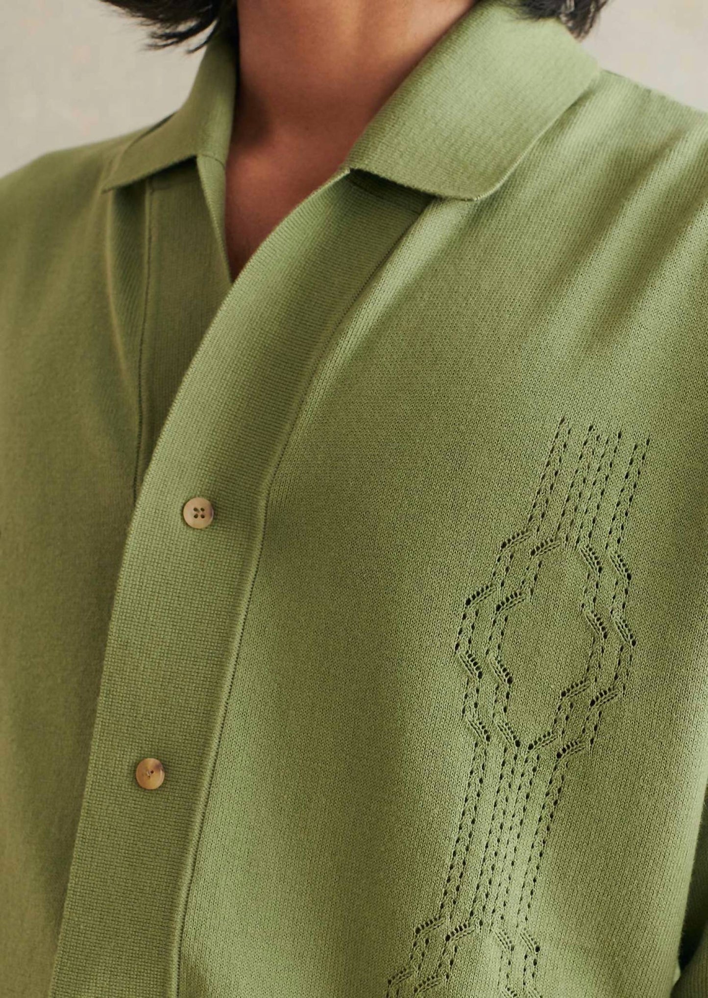 Durchbrochener Strickcardigan
