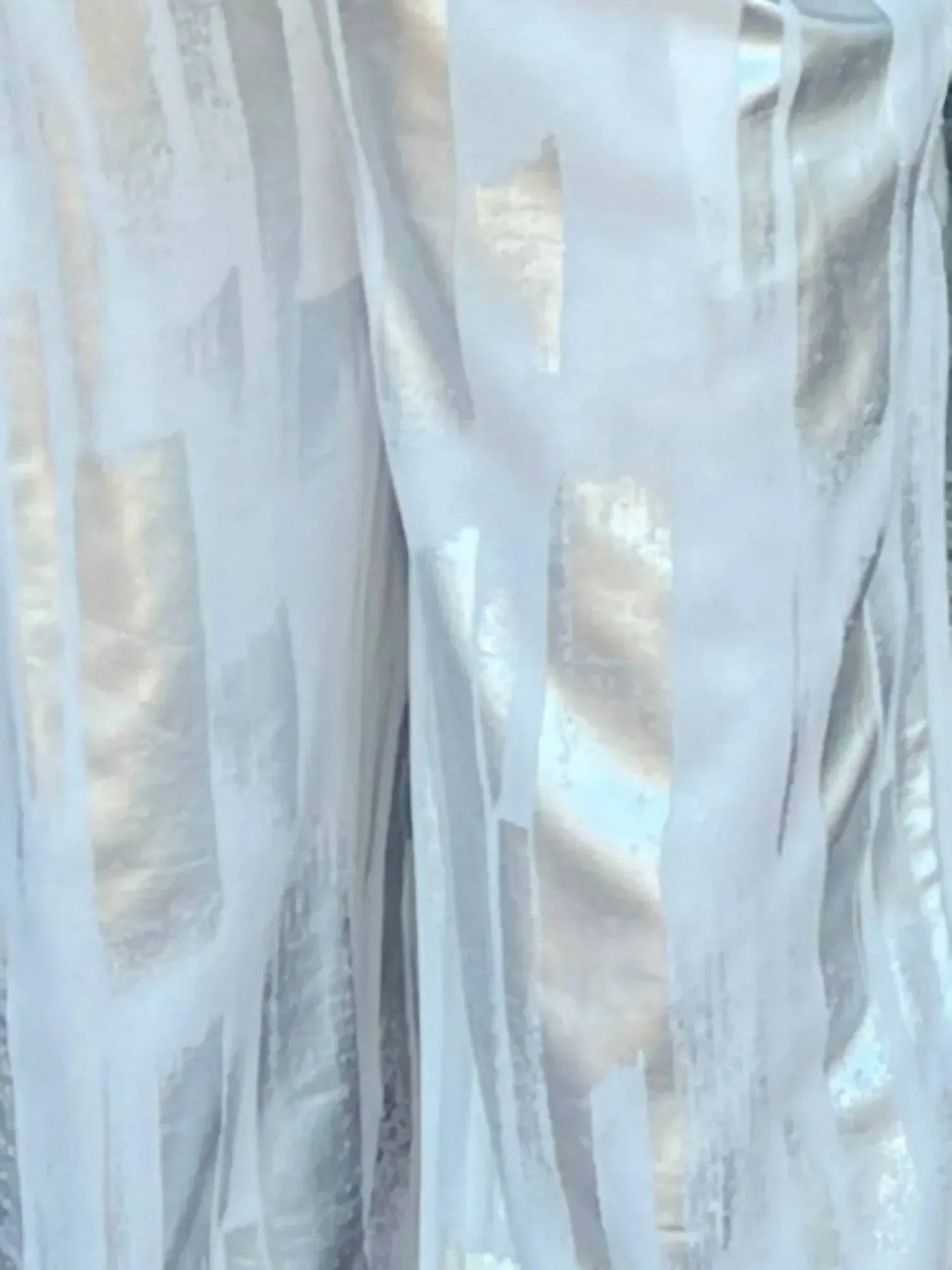 Hose mit weitem Bein in Metallic-Optik