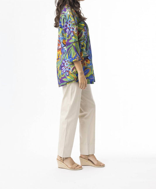 Zapallar Pleated Long Sleeve Top