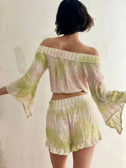 Women's Glimmer Shorts Set