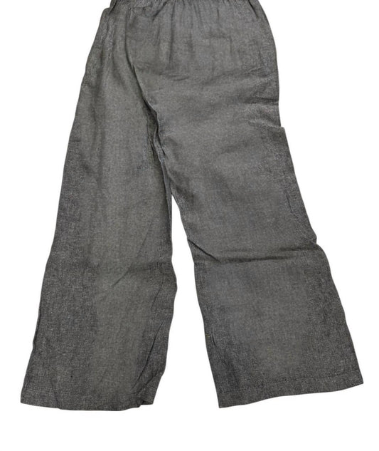Women's Wide-leg Linen Blend Pull-on Casual Pants