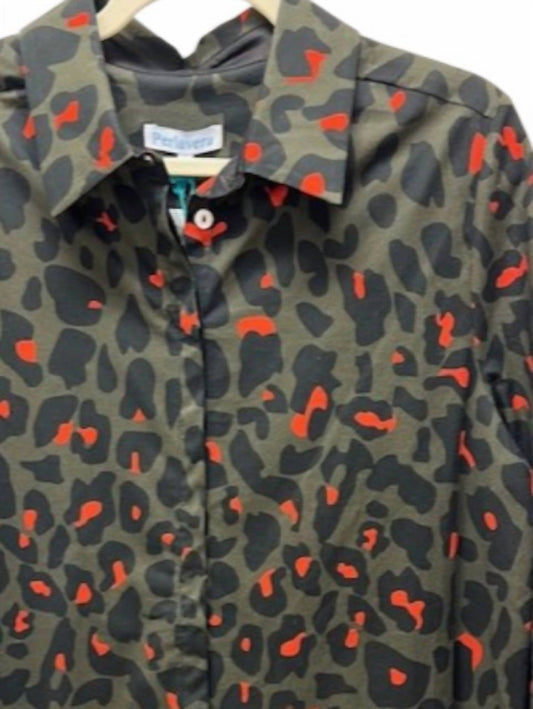 Women's Nancy Printed Button Front Top