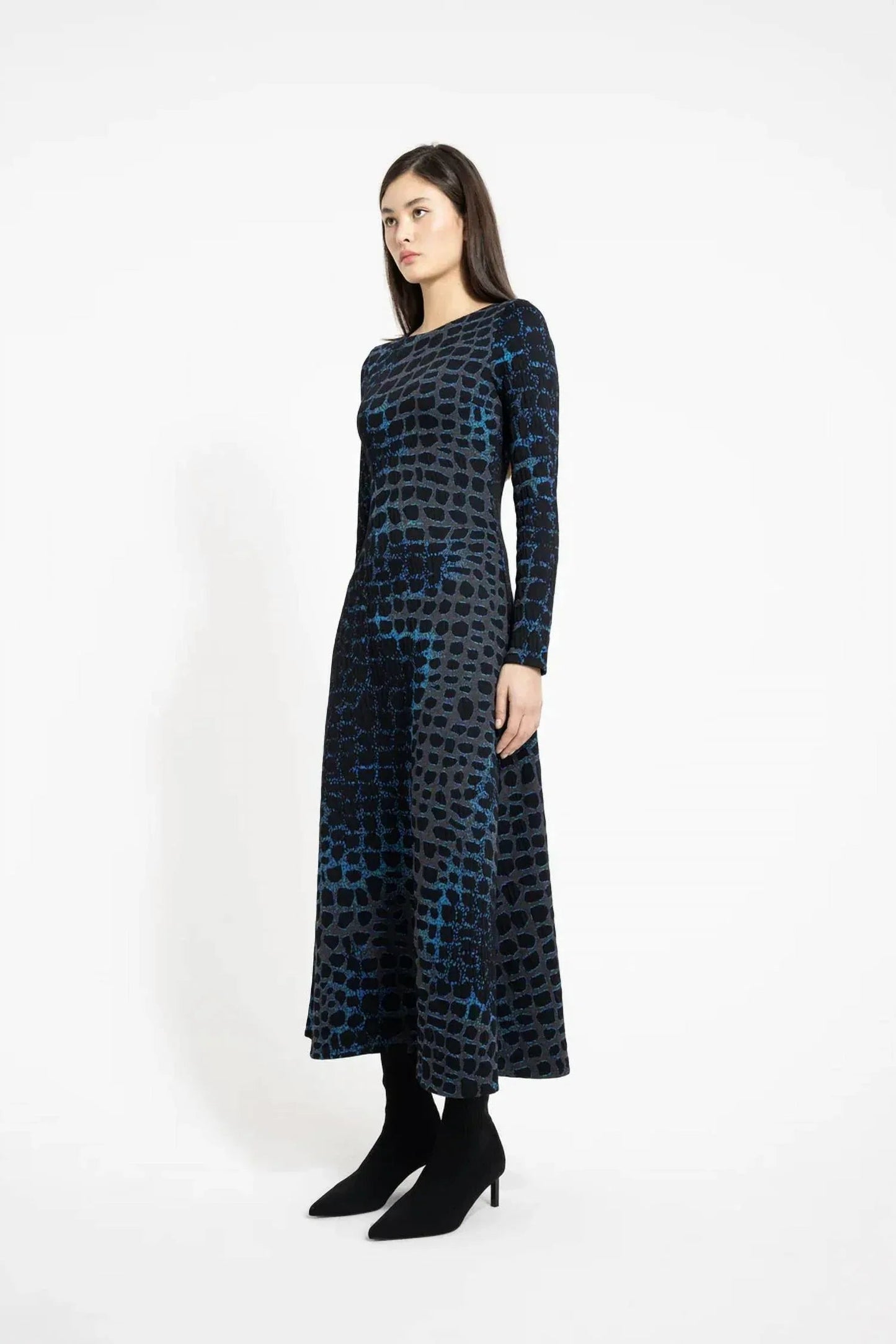 Romina Knit Jacquard Dress